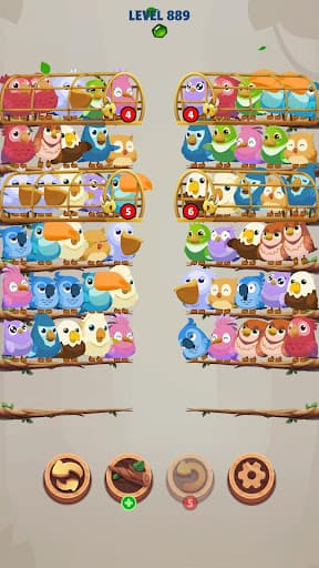 Bird Sort Jam: Color Puzzle screenshot 5 - screenshot