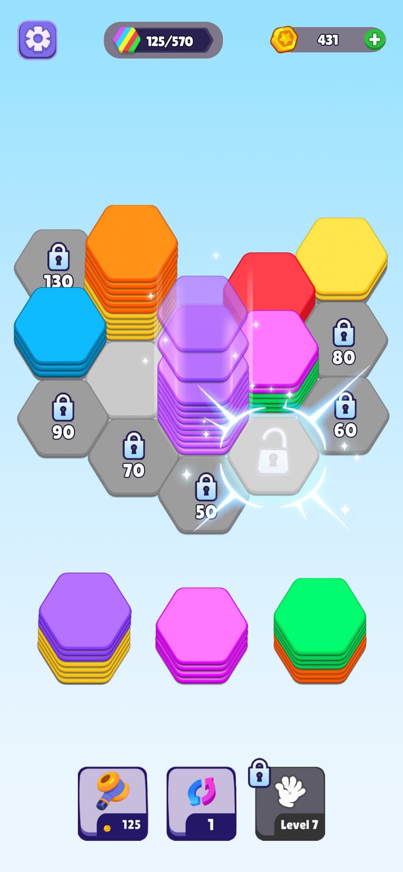 Hexa Color Sorting Puzzle screenshot 4 - screenshot