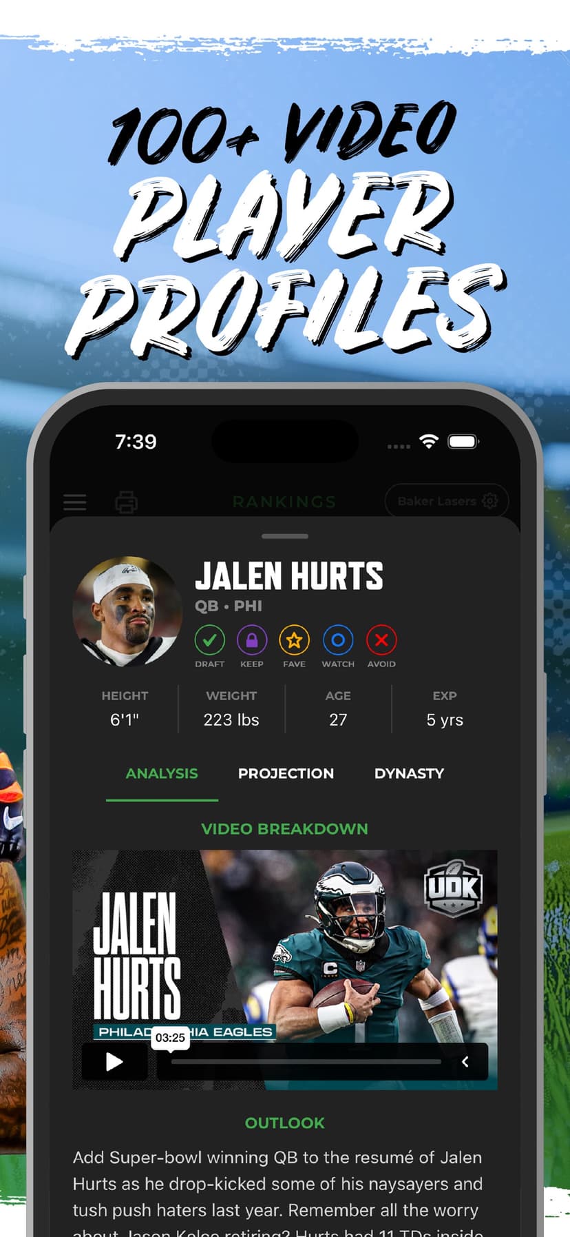 Fantasy Football Draft Kit UDK screenshot 3 - screenshot