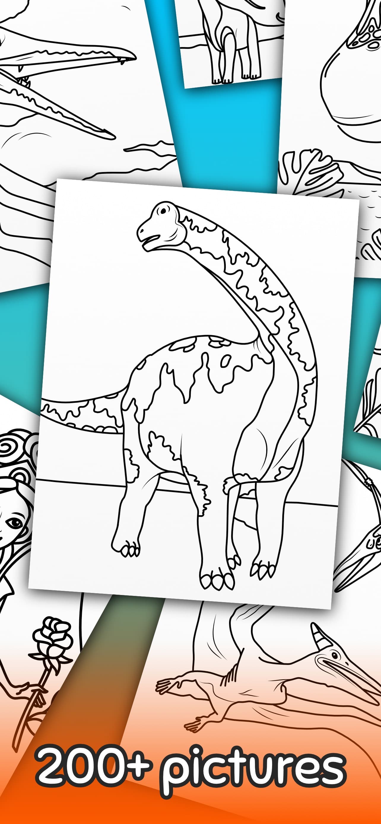 Dino coloring pages book screenshot 5 - screenshot