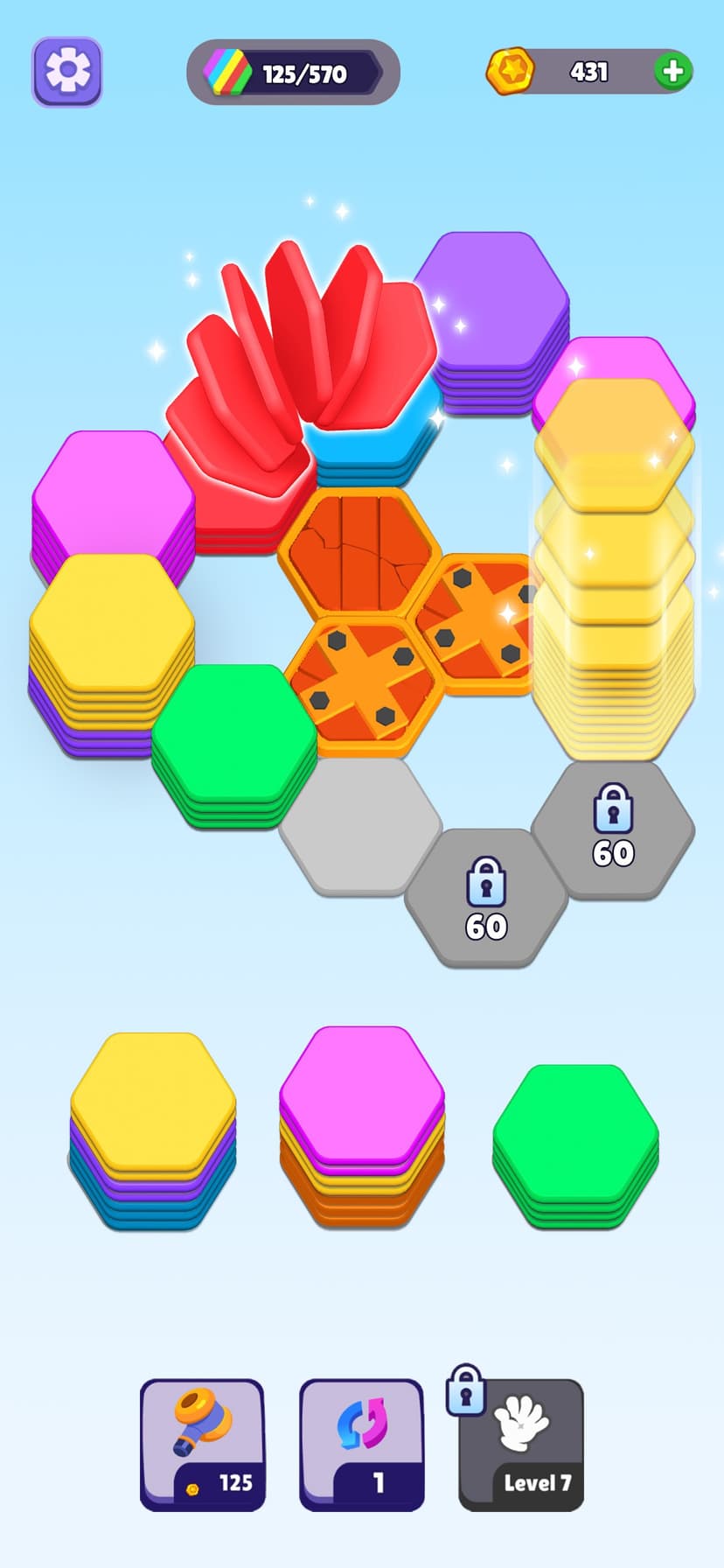 Hexa Color Sorting Puzzle screenshot 6 - screenshot