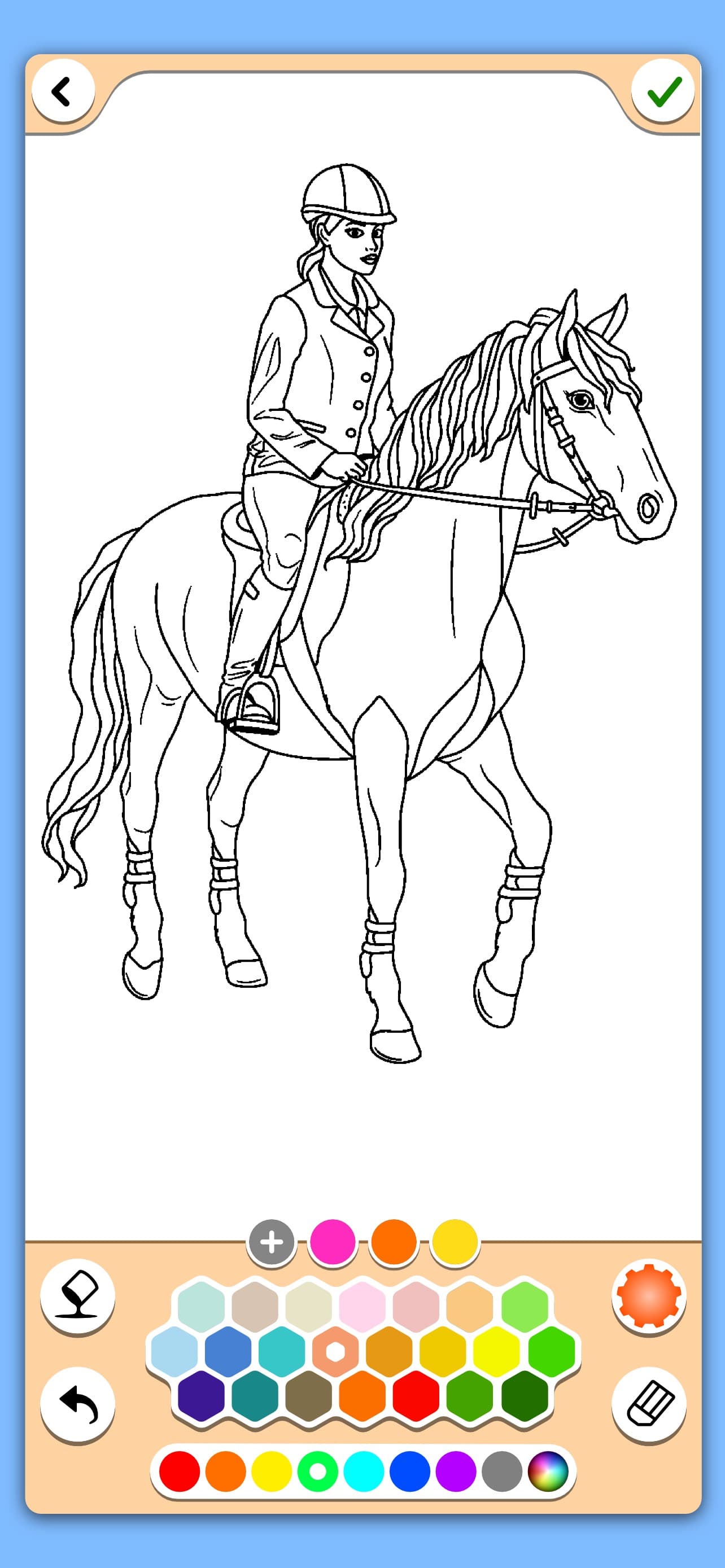 Horse coloring game screenshot 4 - screenshot