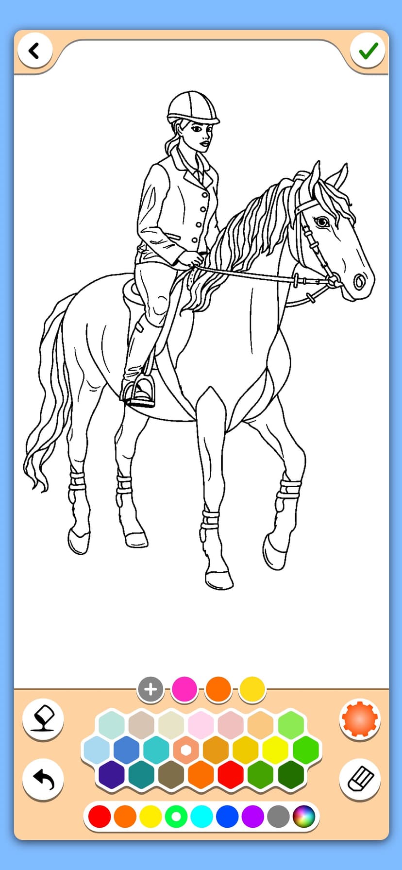 Horse coloring game screenshot 4 - screenshot