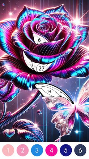 Fantasy Color By Number Game screenshot 3 - screenshot