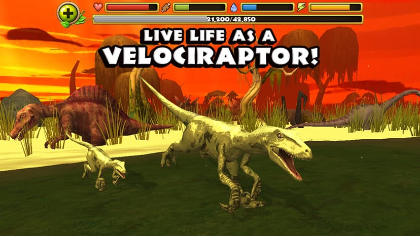 Dino Simulator: Velociraptor screenshot 1 - screenshot