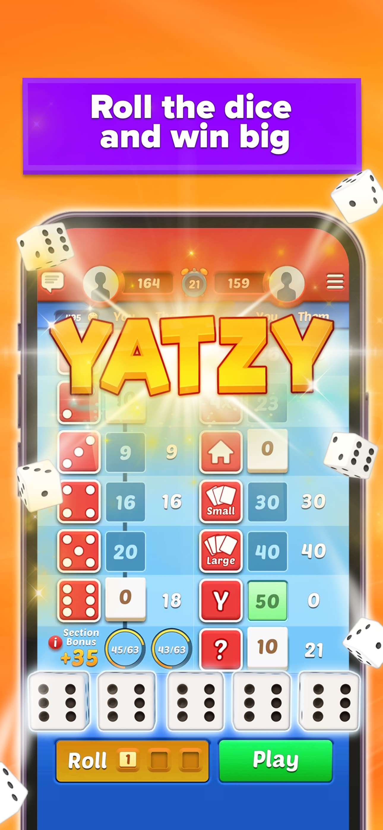 Yatzy Vacation dice game screenshot 1 - screenshot