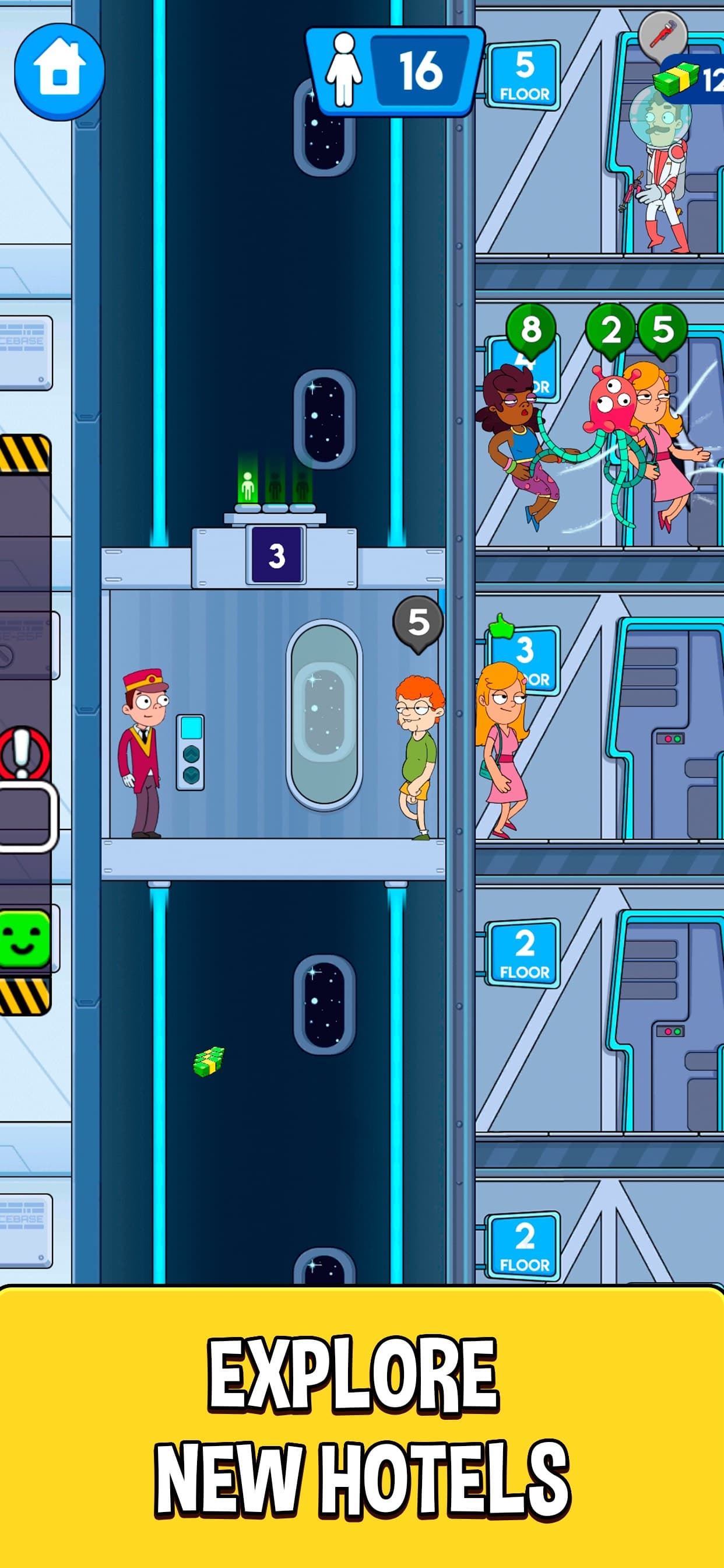 Hotel Elevator: Doorman Mania screenshot 5 - screenshot