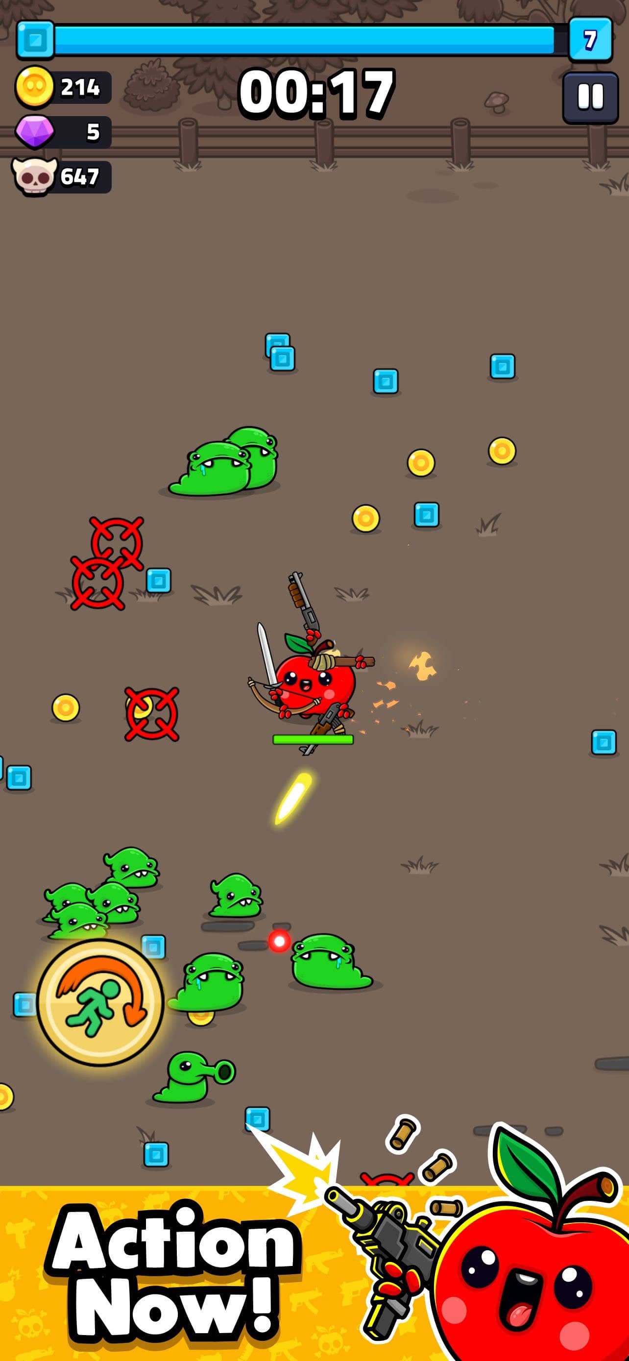 Apple Grapple: Survivor screenshot 1 - screenshot