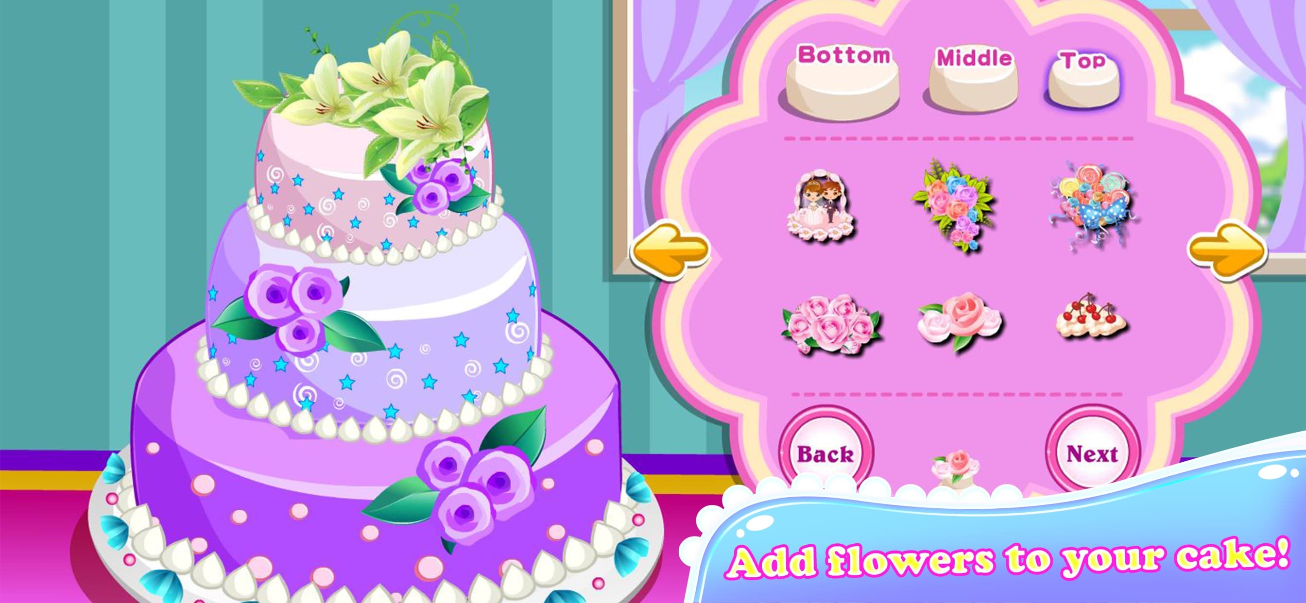 Rose Wedding Cake Cooking Game screenshot 3 - screenshot