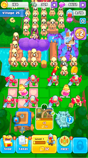 Brave Merge - Battle & Defense screenshot 1 - screenshot