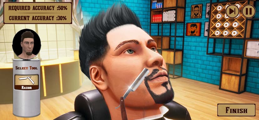 Barber Shop Hair Cut Simulator screenshot 2 - screenshot