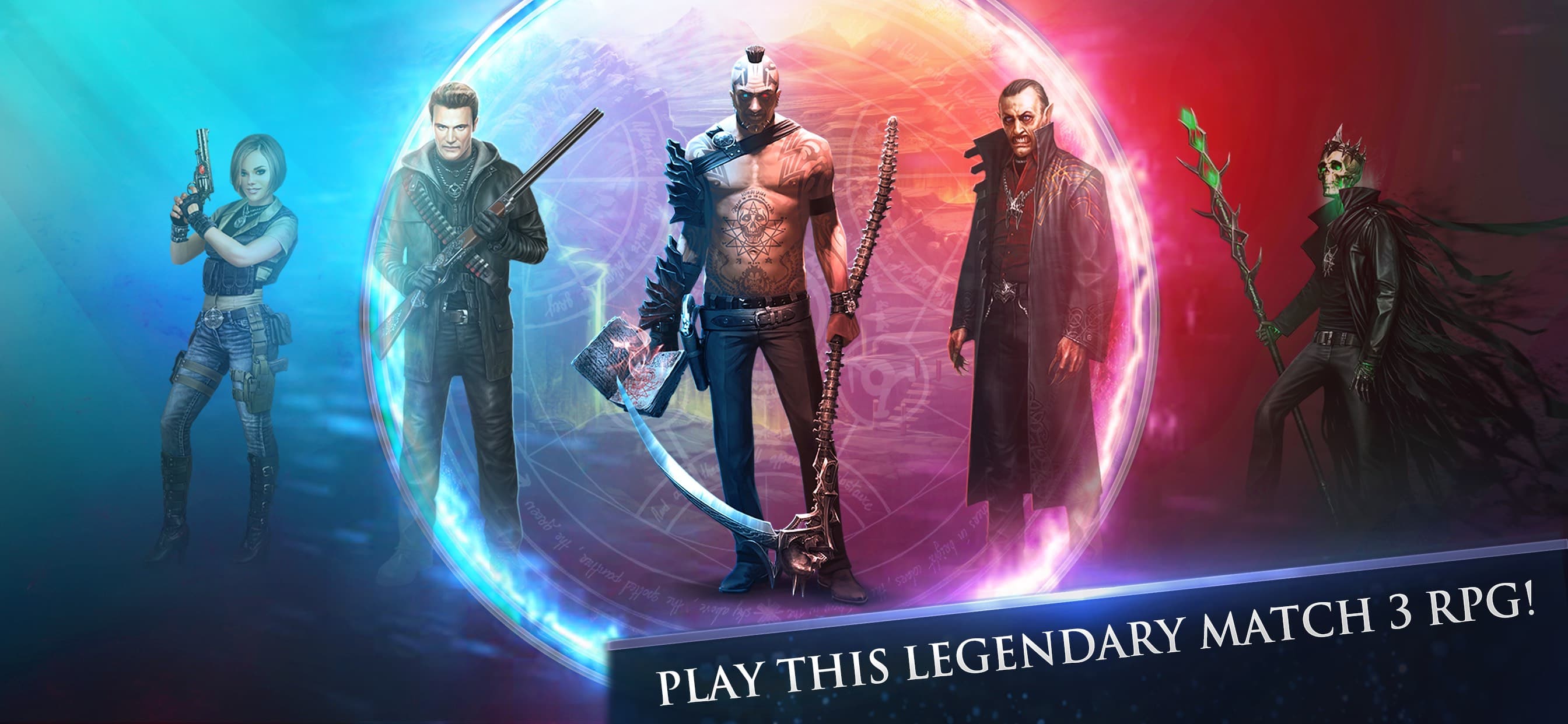 Gunspell 2- Match 3 Puzzle RPG screenshot 1 - screenshot