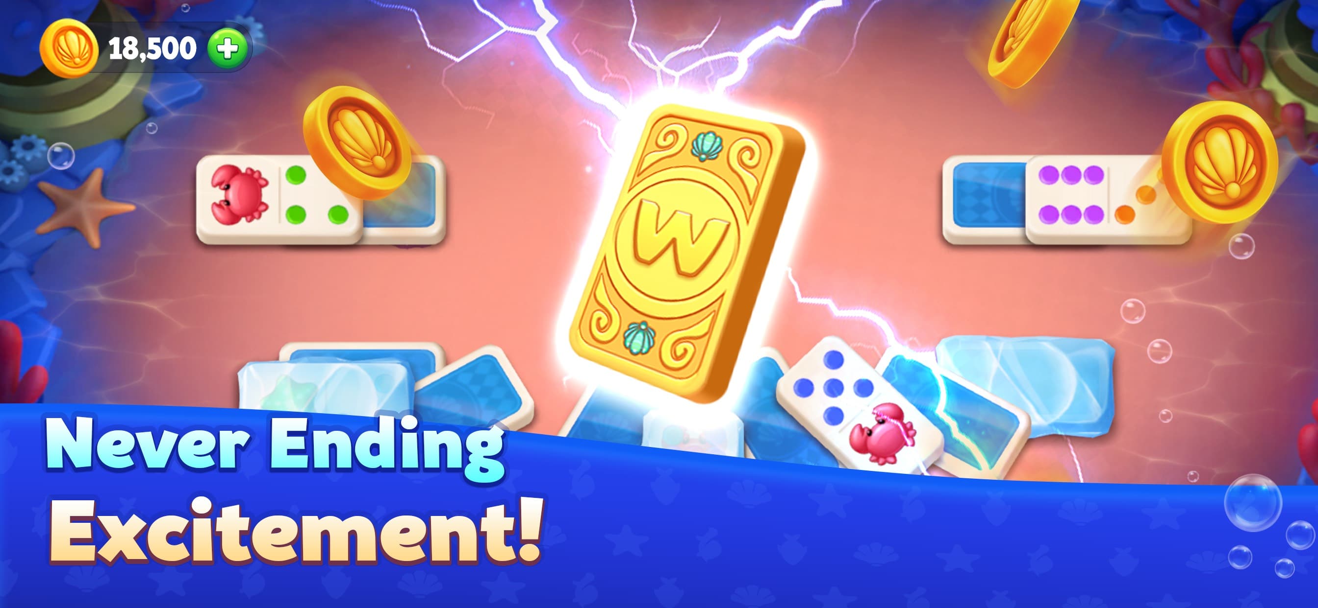 Domino Ocean : Solitaire Tiles screenshot 1 - screenshot