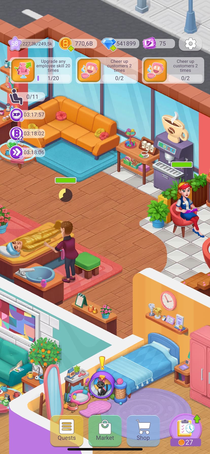 Beauty Tycoon: Hair Salon Game screenshot 3 - screenshot