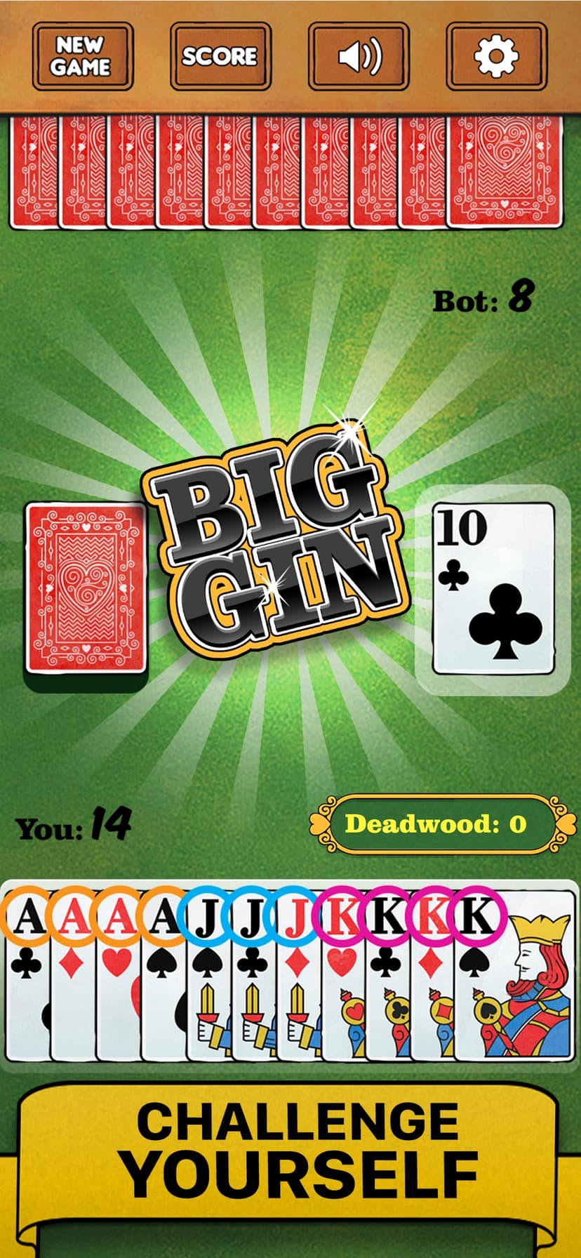 Gin Rummy Card Game Classic screenshot 2 - screenshot