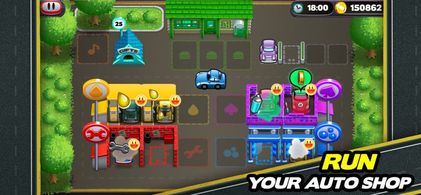 Tiny Auto Shop: Car Stop Baron screenshot 1 - screenshot