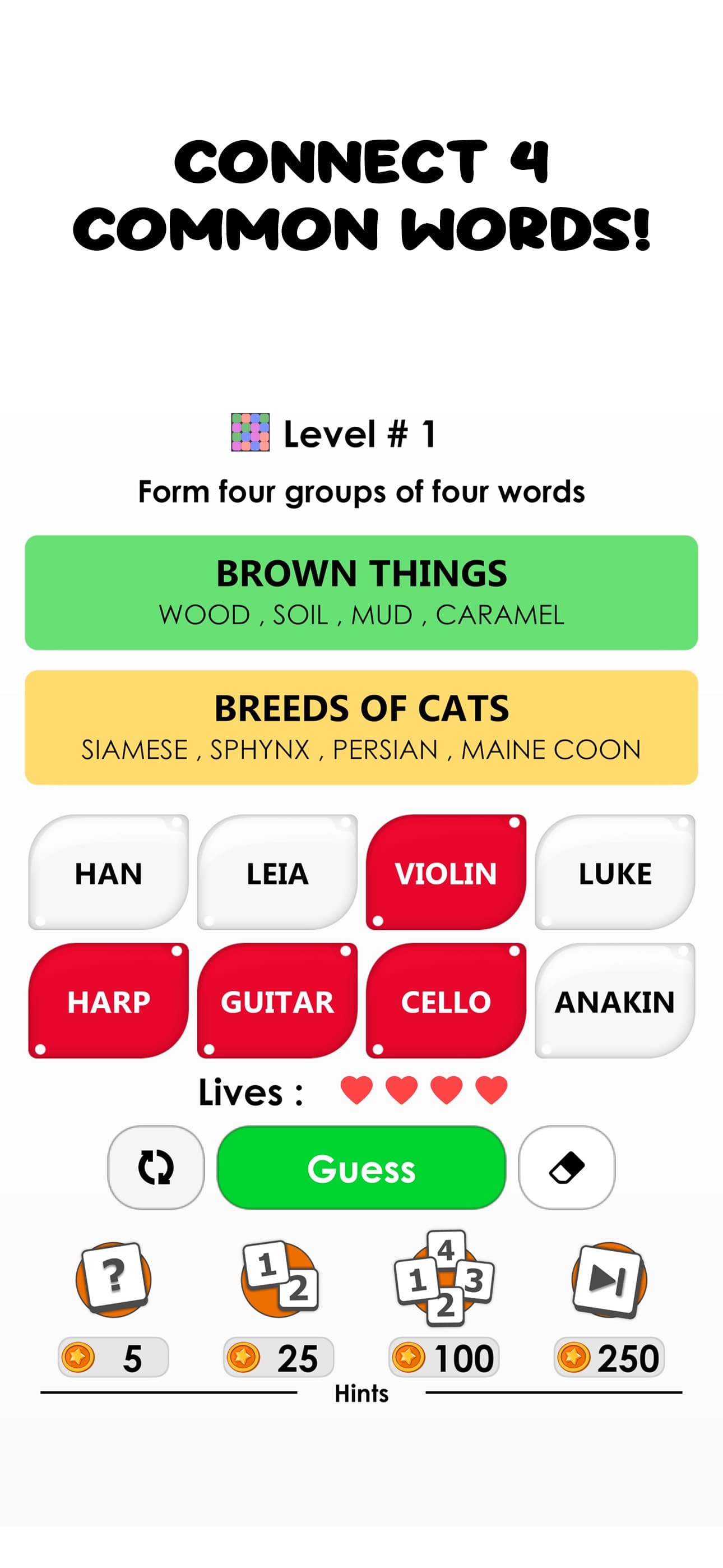 Words - Connections Word Game screenshot 2 - screenshot
