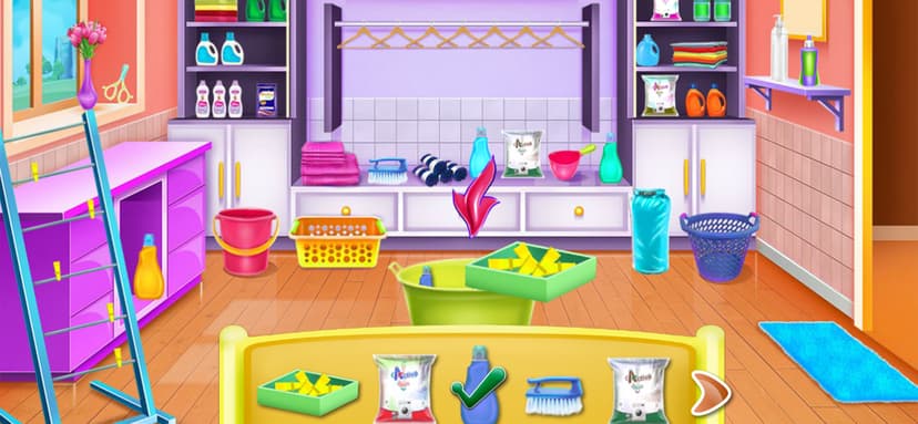 Olivias washing laundry game screenshot 4 - screenshot