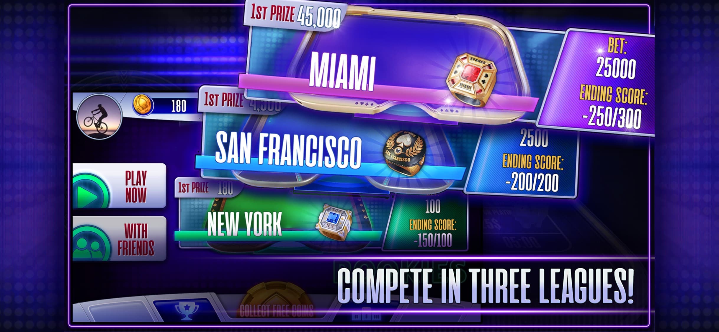 Spades Tournament online game screenshot 2 - screenshot