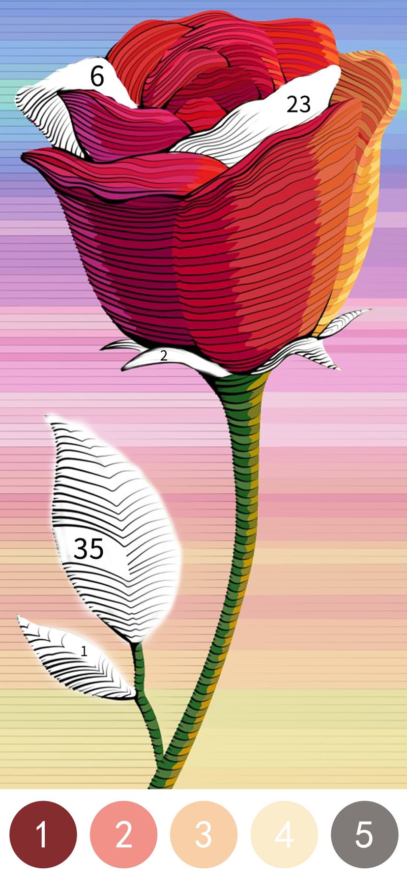 Vivid Color Paint By Number screenshot 1 - screenshot