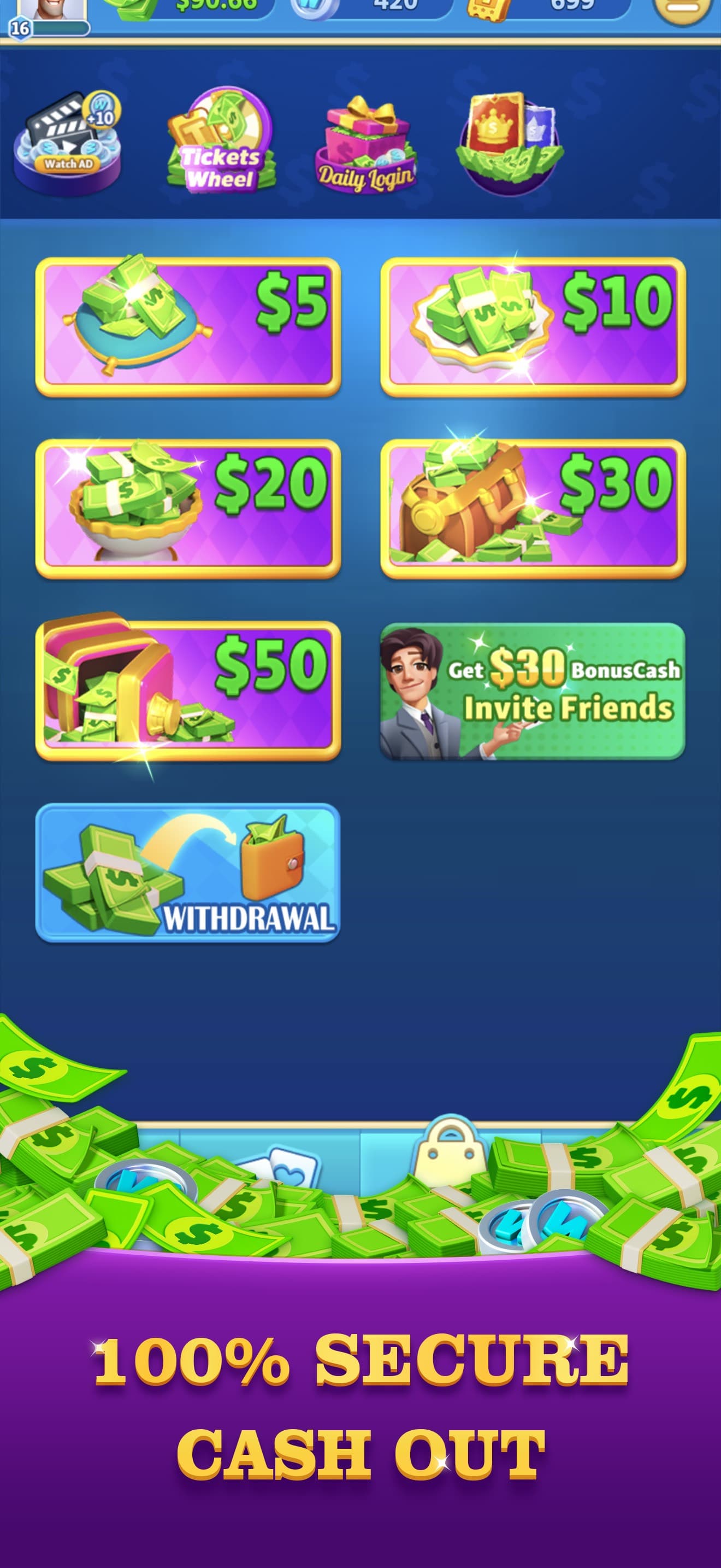 Solitaire Arena - Win Cash screenshot 2 - screenshot