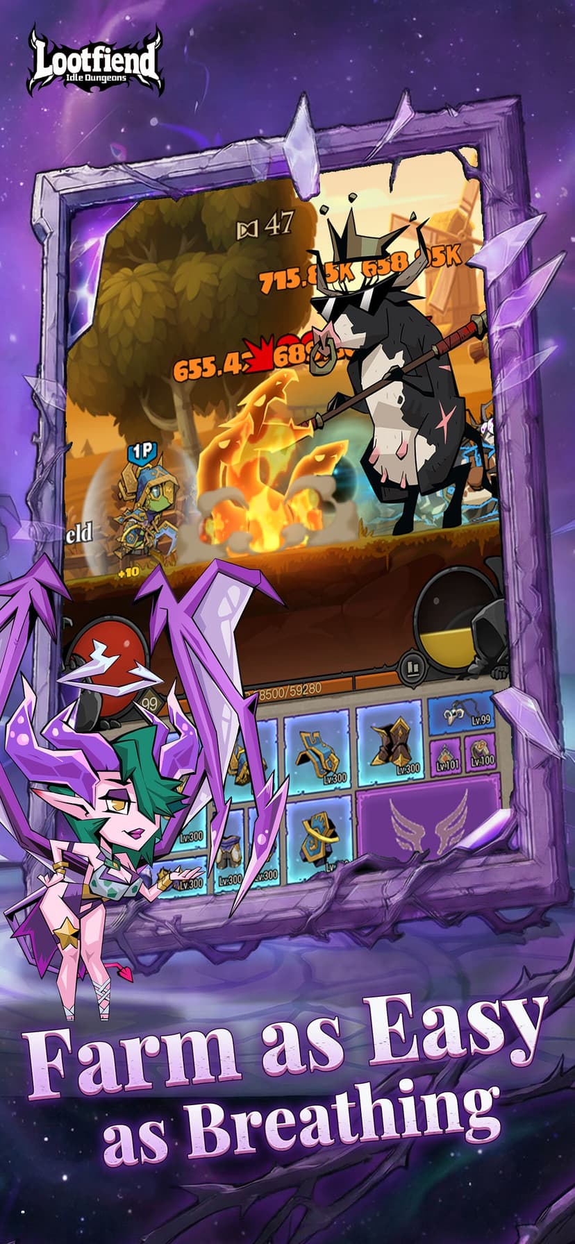 Lootfiend: Idle Dungeons screenshot 2 - screenshot