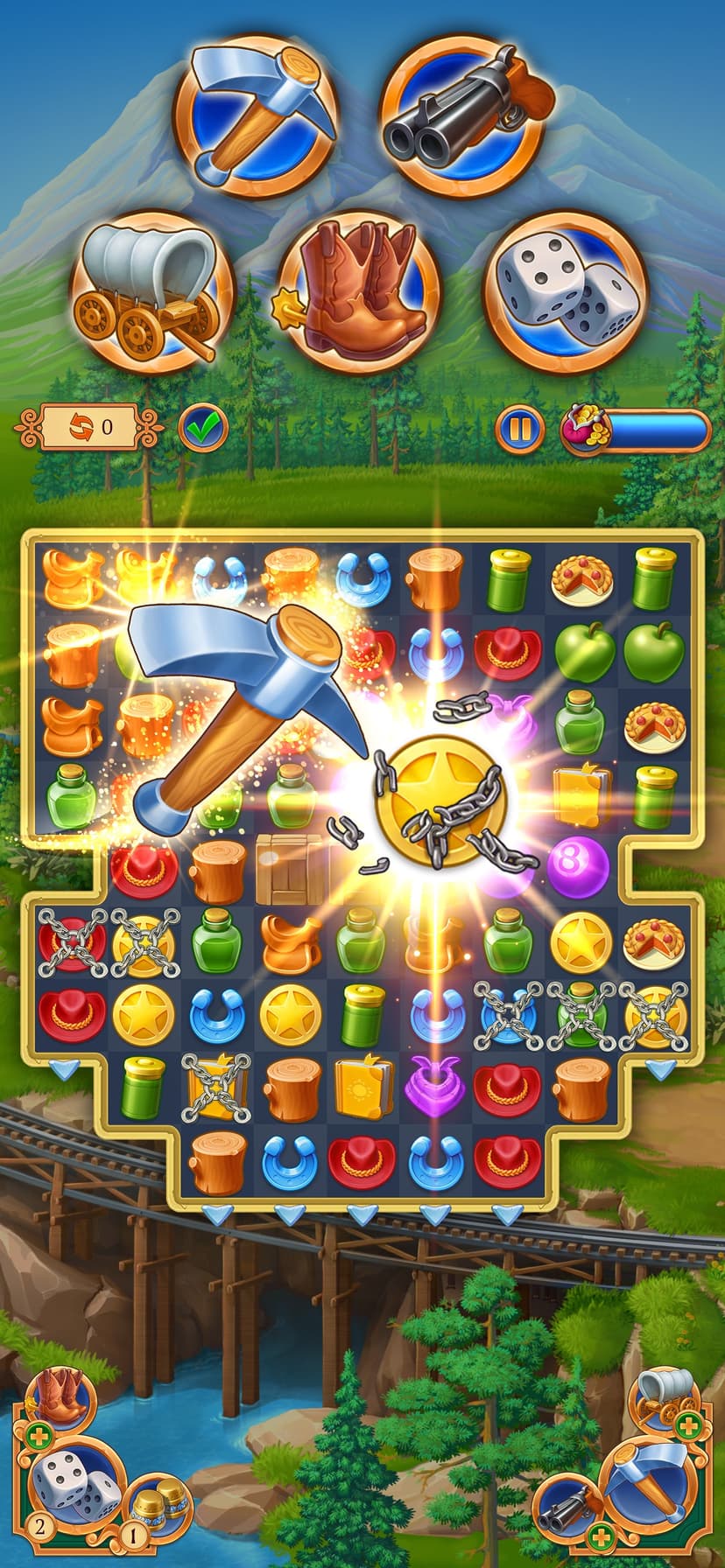 Jewels of the Wild West: Match screenshot 3 - screenshot