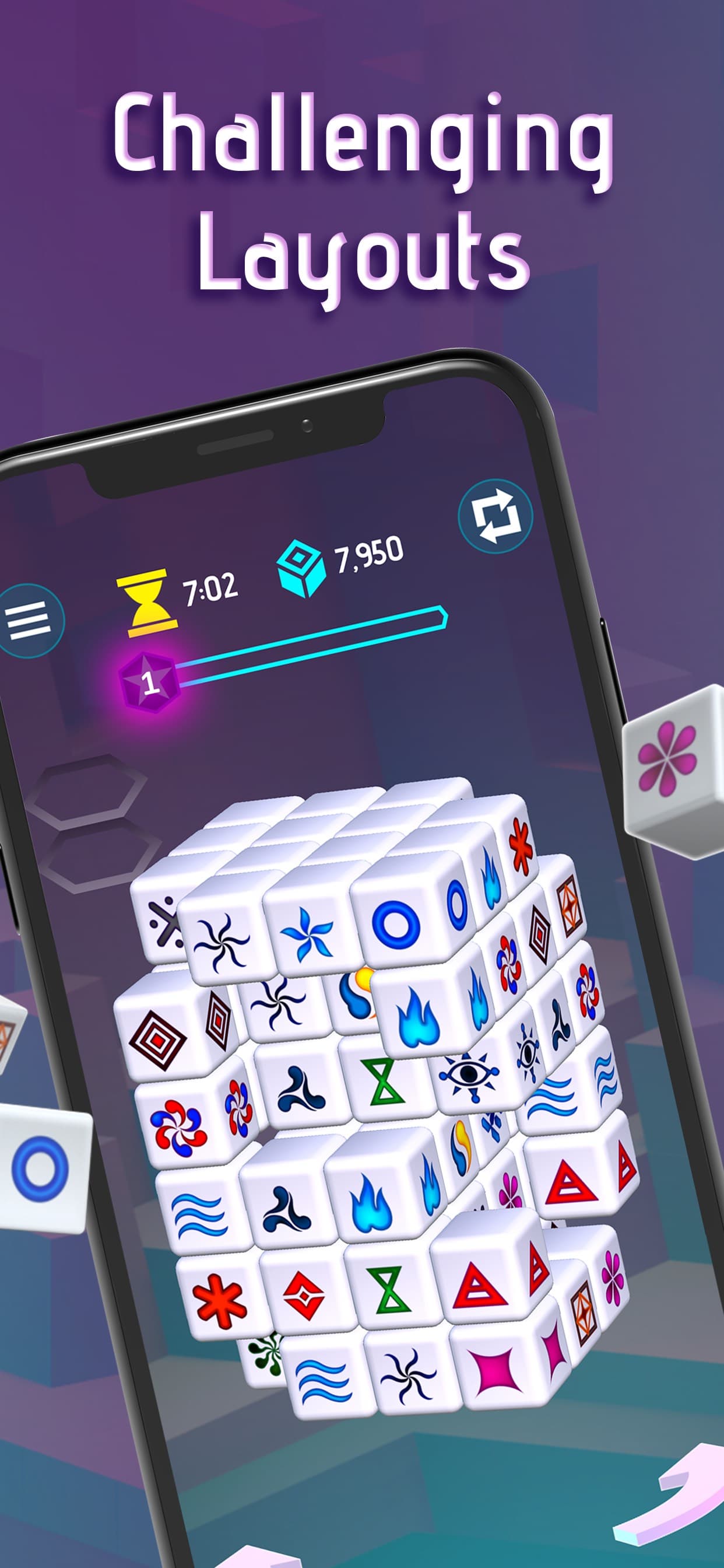 Mahjong Dimensions - 3D Cube screenshot 4 - screenshot