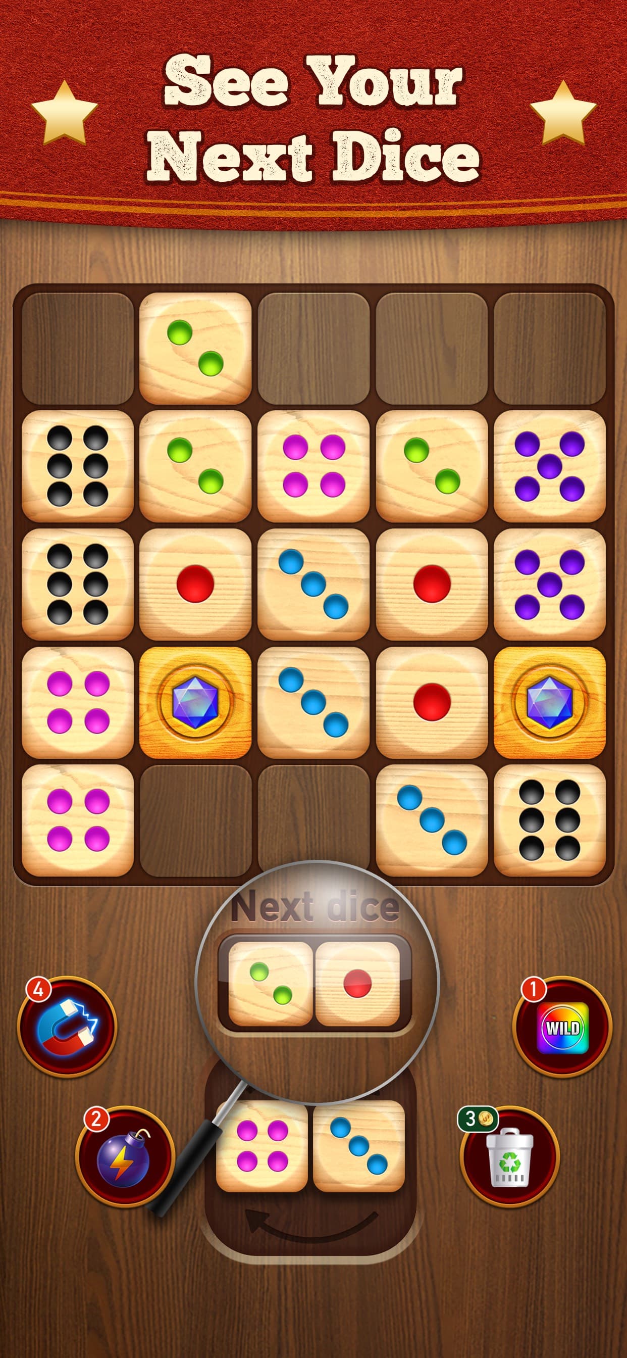 Woody Dice Merge Puzzle screenshot 2 - screenshot