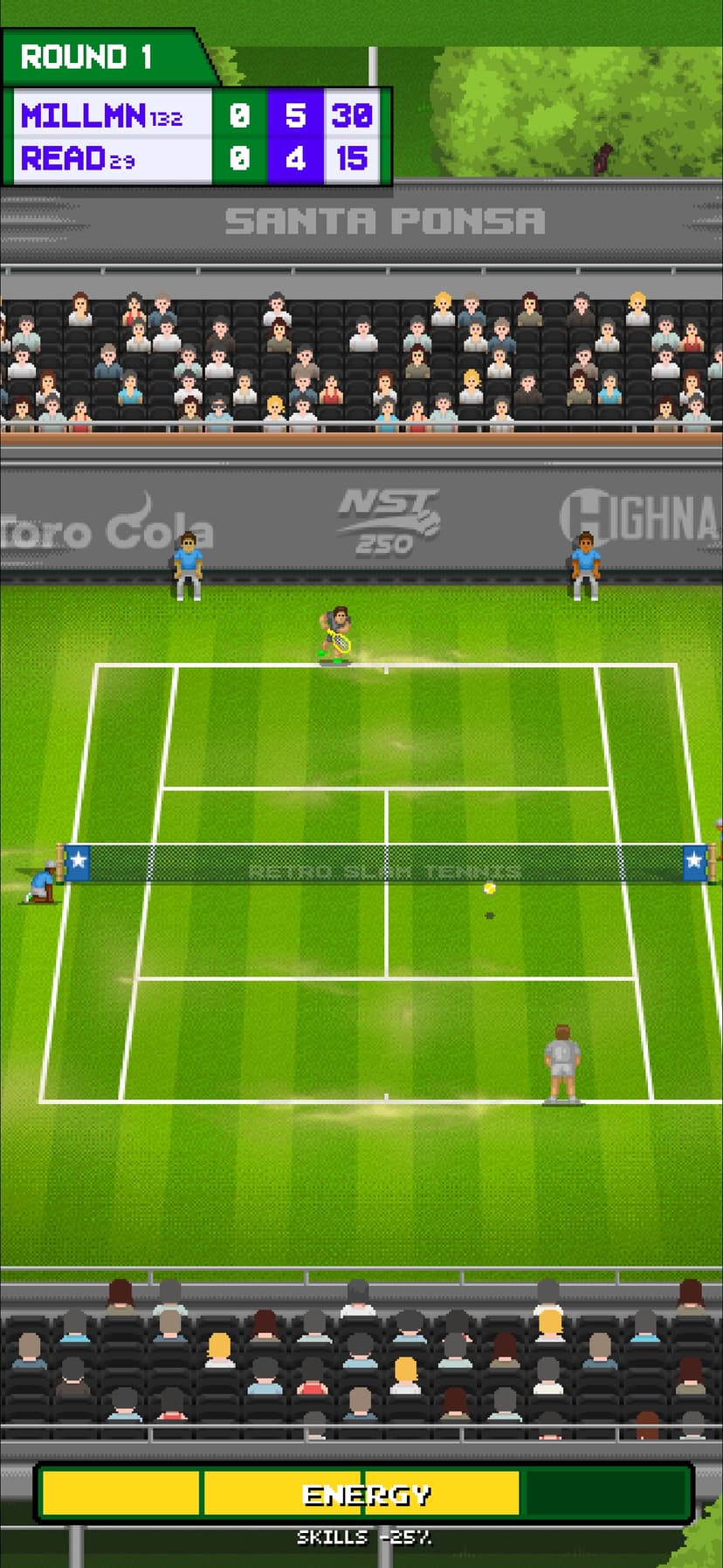 Retro Slam Tennis screenshot 1 - screenshot
