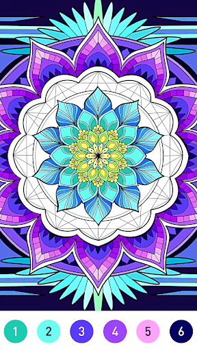 Mandala Color by Number Book screenshot 3 - screenshot