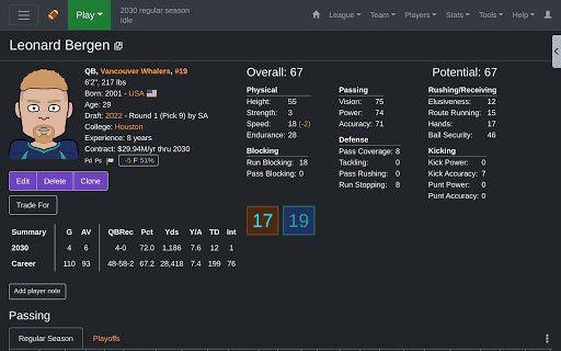 Football GM screenshot 5 - screenshot