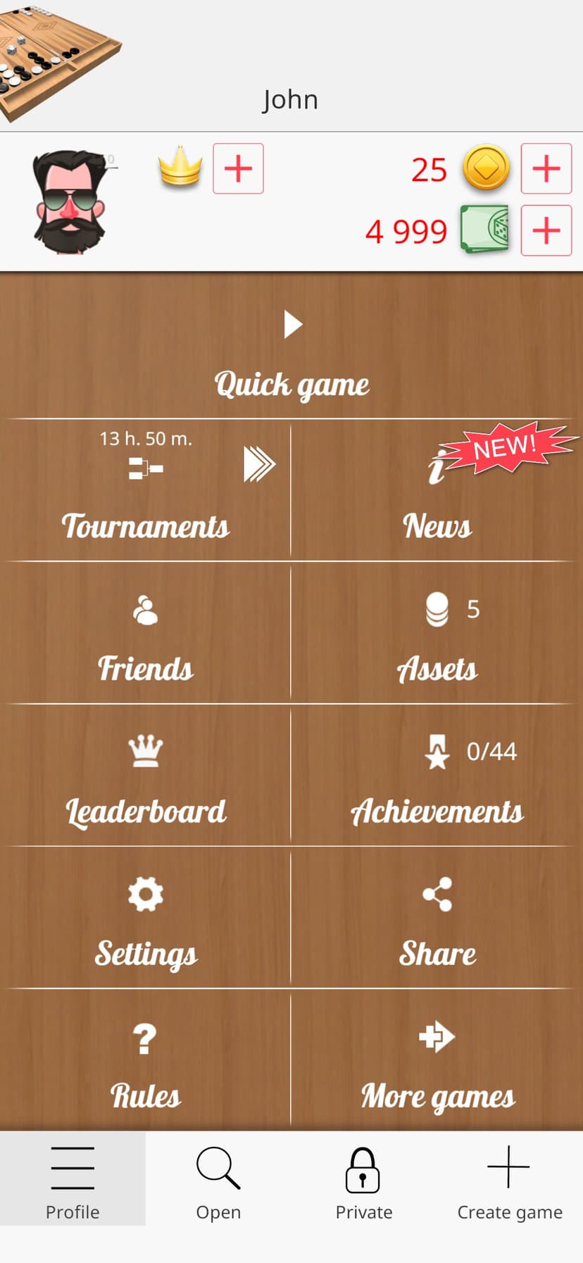 Backgammon Narde Online screenshot 5 - screenshot