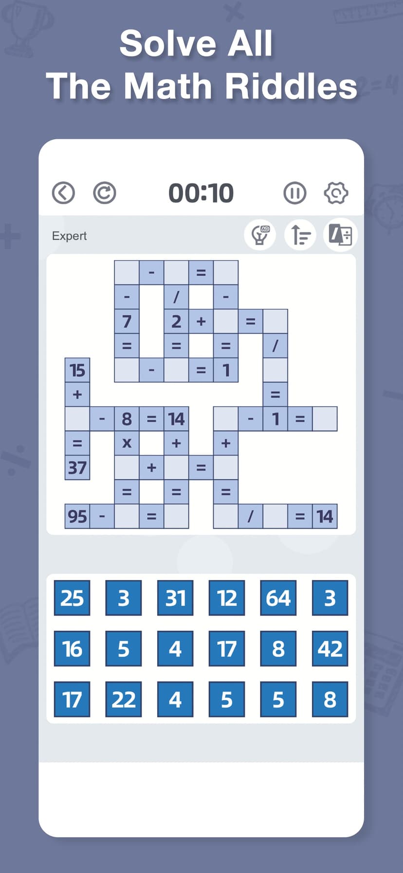 Aged Crossmath screenshot 1 - screenshot