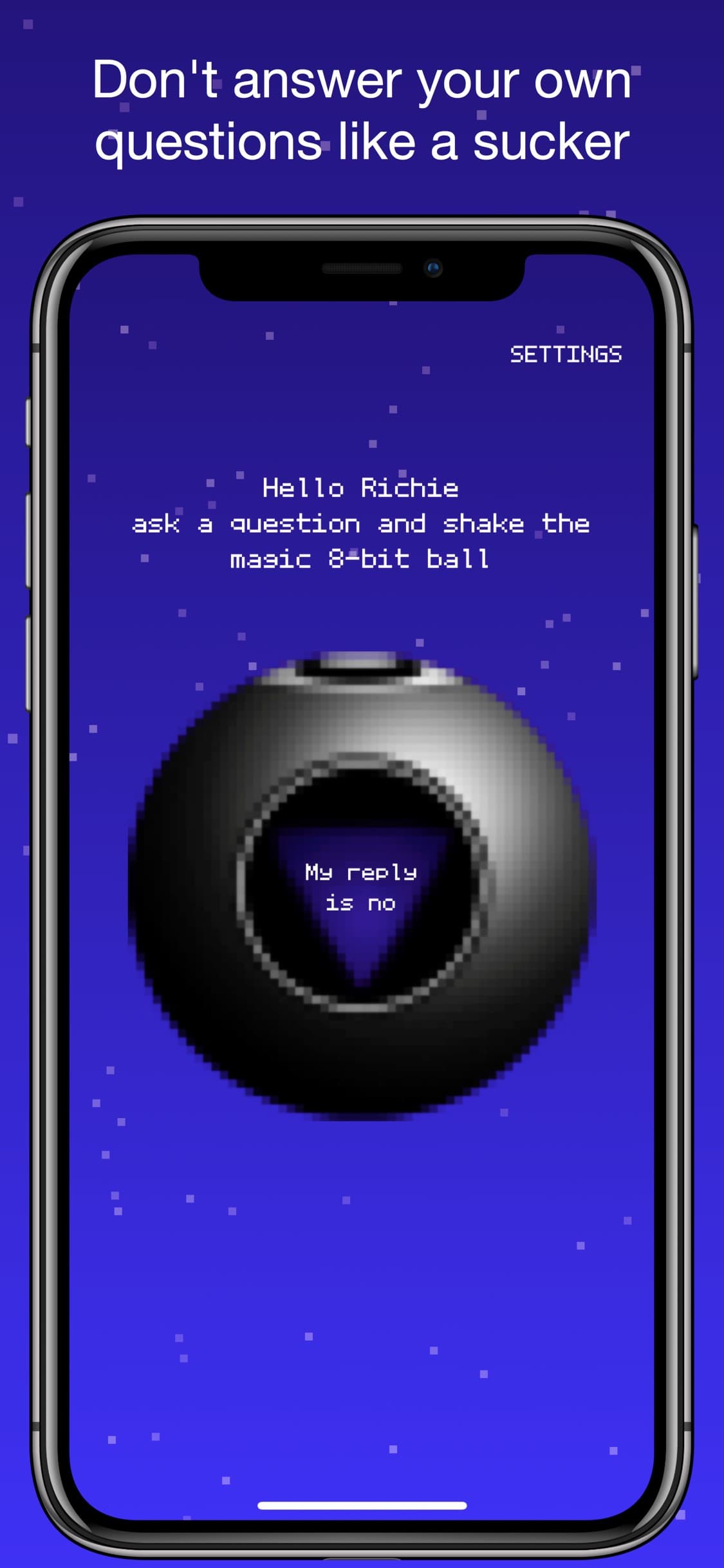 Magic 8 bit 8 ball screenshot 4 - screenshot