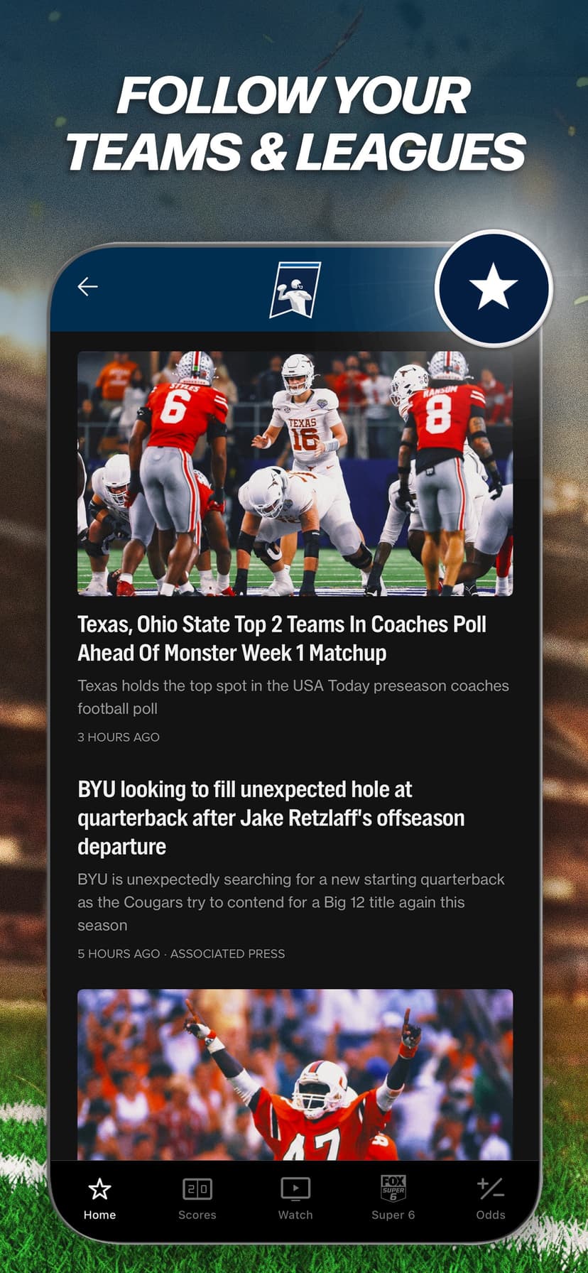 FOX Sports: Watch Live Games screenshot 2 - screenshot