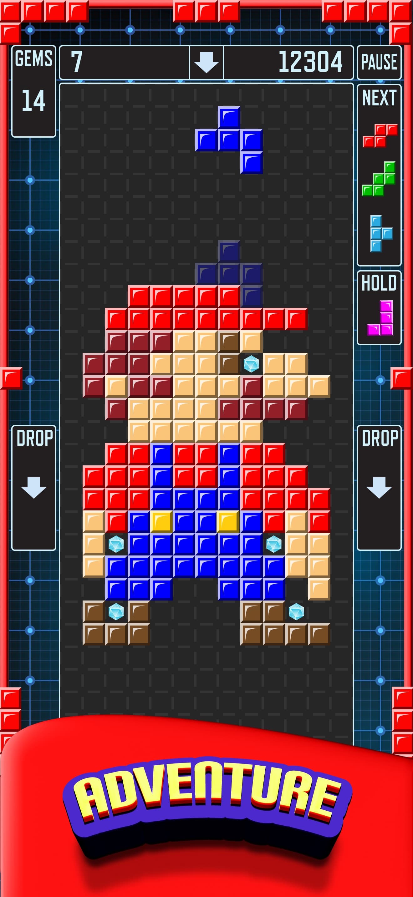 Pentix Nova - Falling Blocks screenshot 2 - screenshot