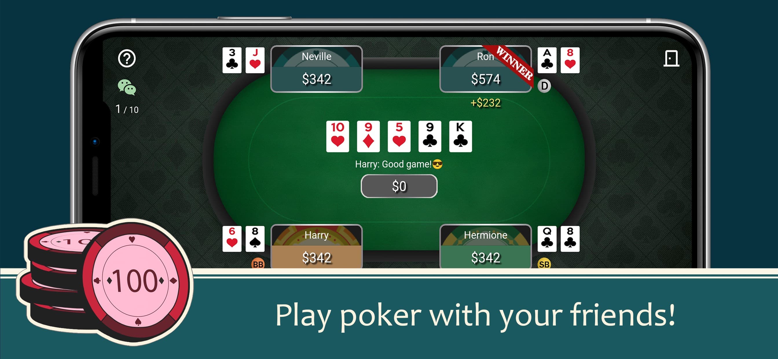 Poker Friends - Online Game screenshot 1 - screenshot