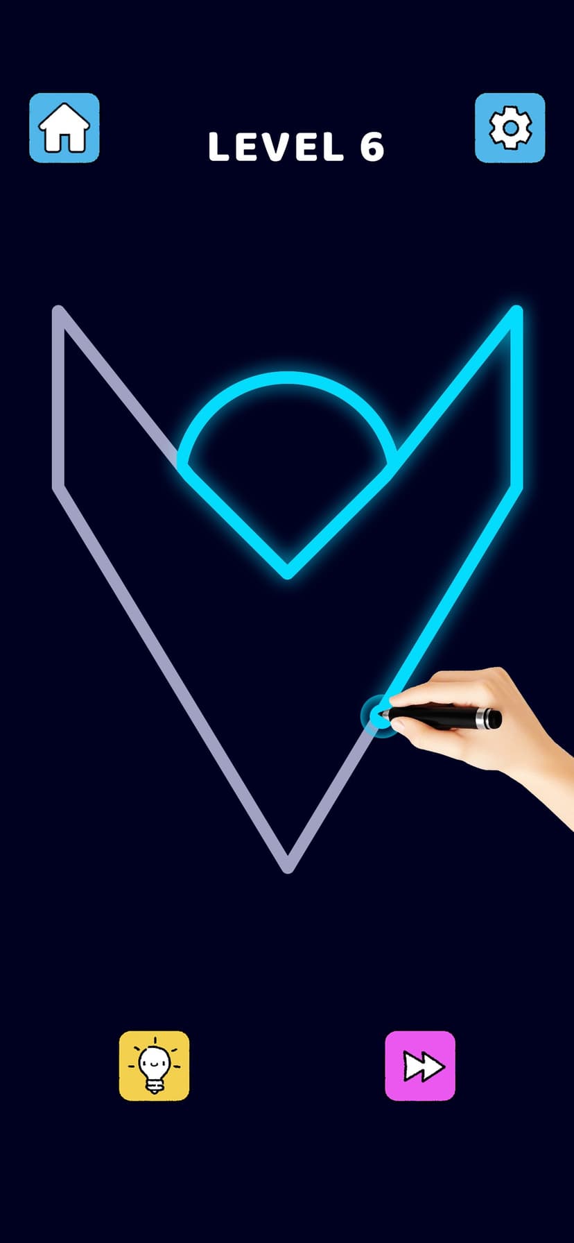 Single Line Puzzle Drawing screenshot 1 - screenshot