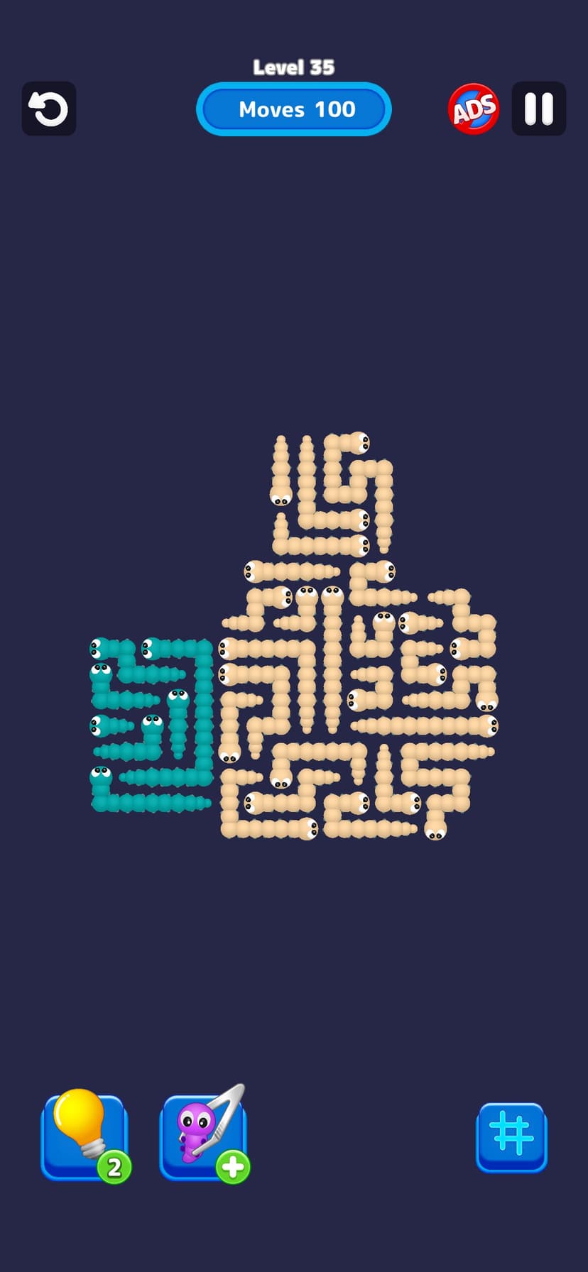 Worm Escape : Tap Out Puzzle screenshot 2 - screenshot