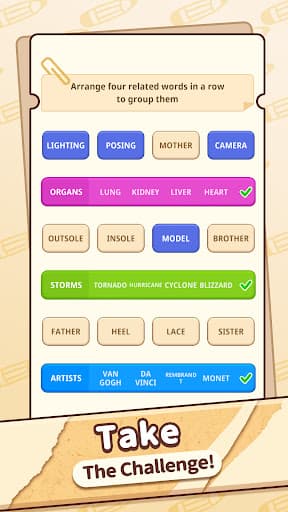 Associated Word Sort - Puzzle screenshot 3 - screenshot