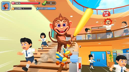 Monkey Student: School Prank screenshot 5 - screenshot