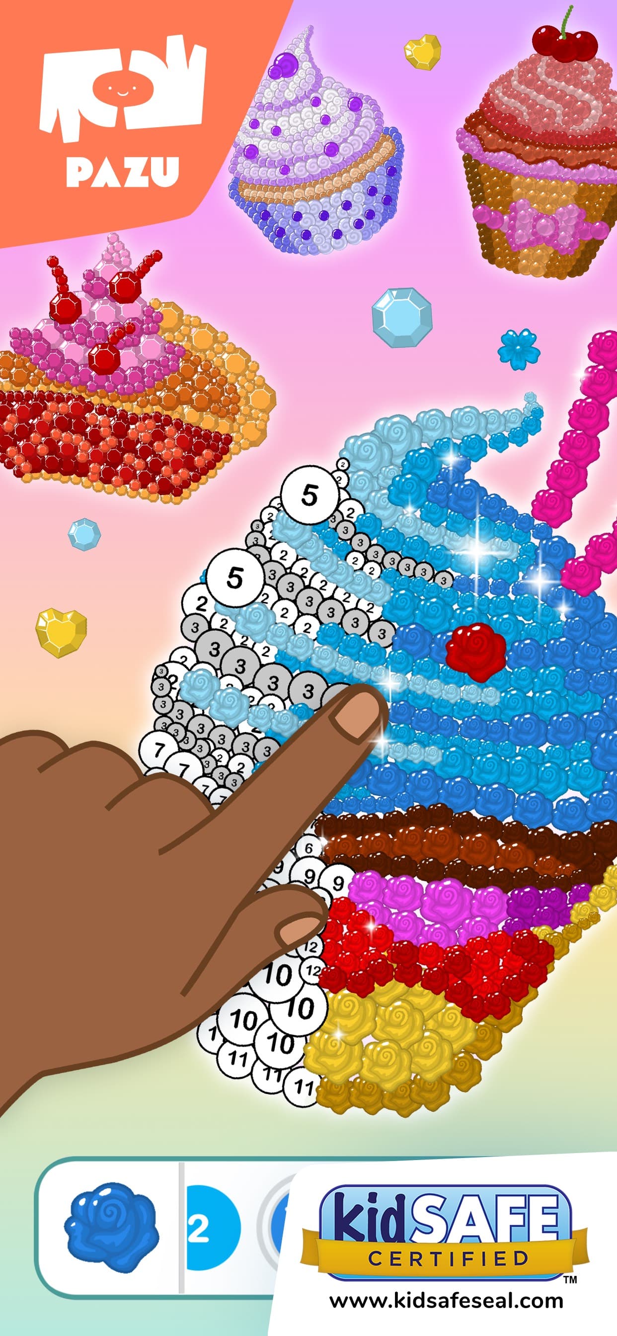 Color by number games for kids screenshot 1 - screenshot