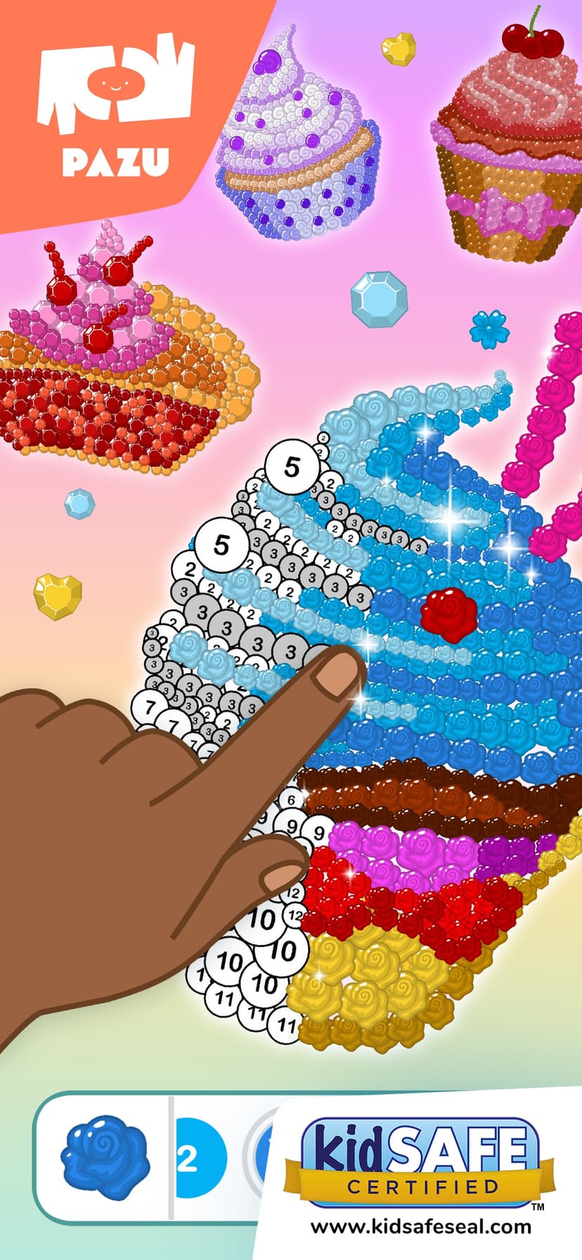Color by number games for kids screenshot 1 - screenshot