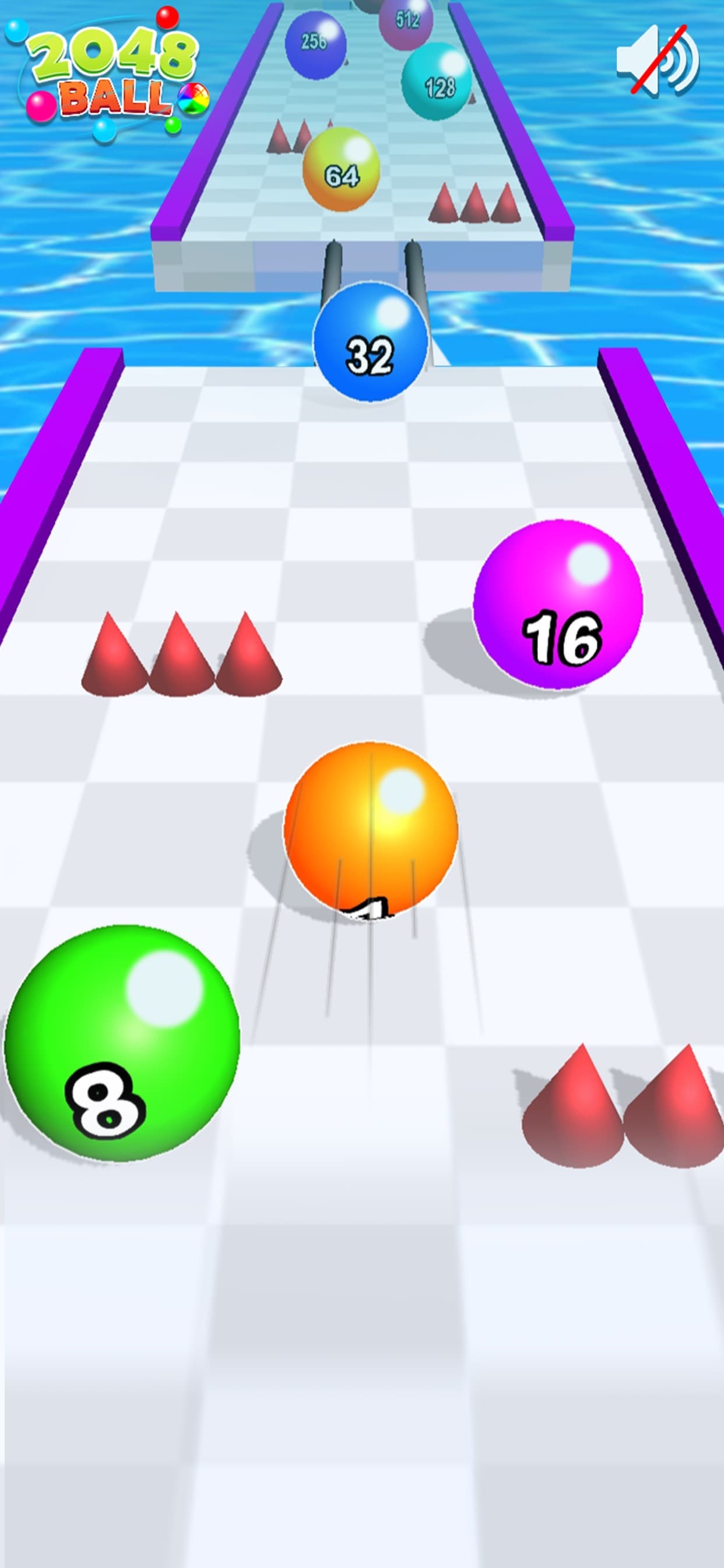 2048 Balls - Color Ball Run screenshot 2 - screenshot