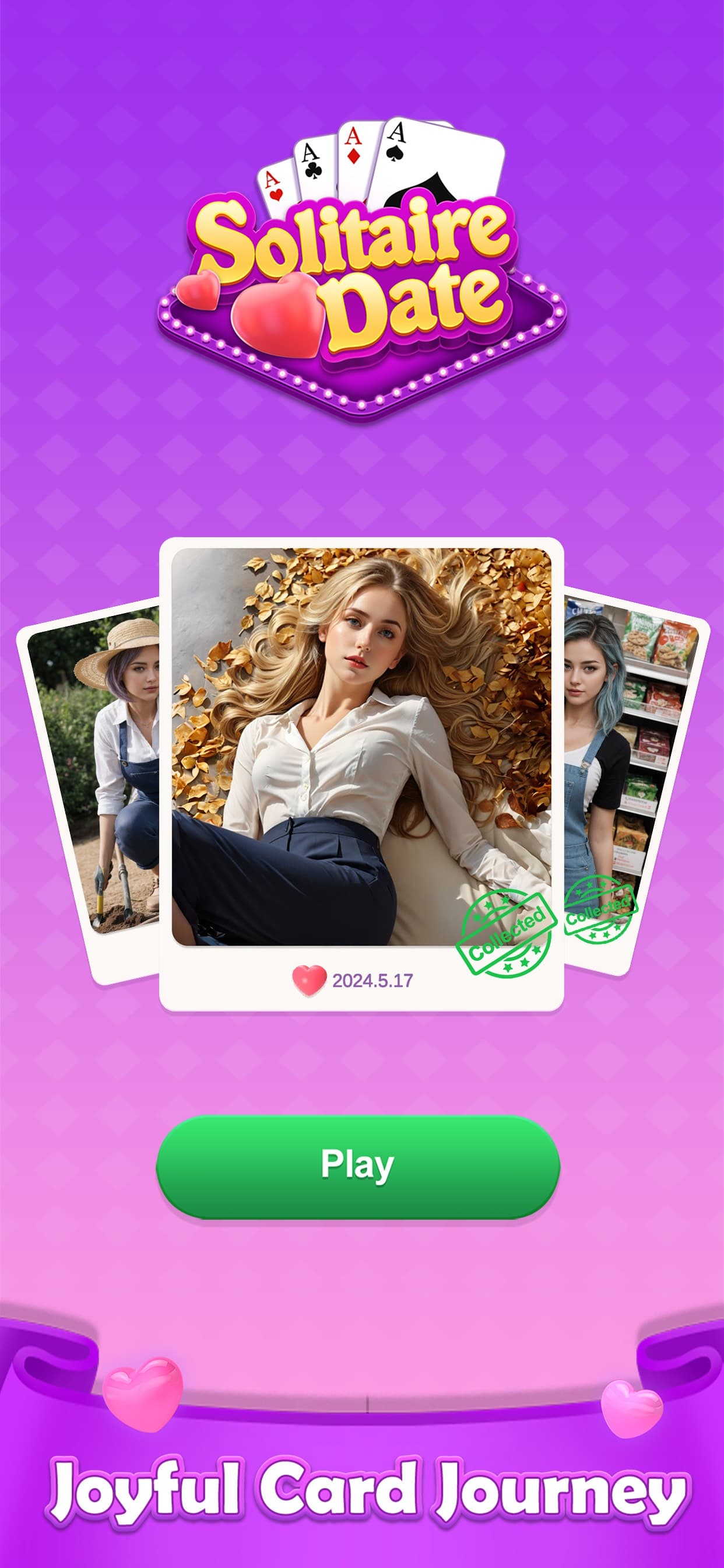 Solitaire Date-Girls Journey screenshot 1 - screenshot