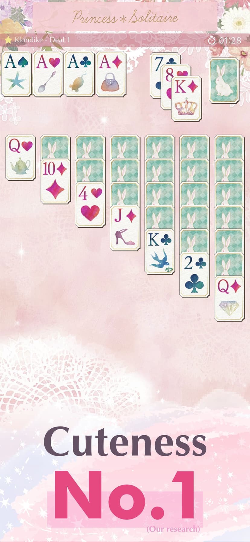 Princess*Solitaire: Cute Games screenshot 1 - screenshot