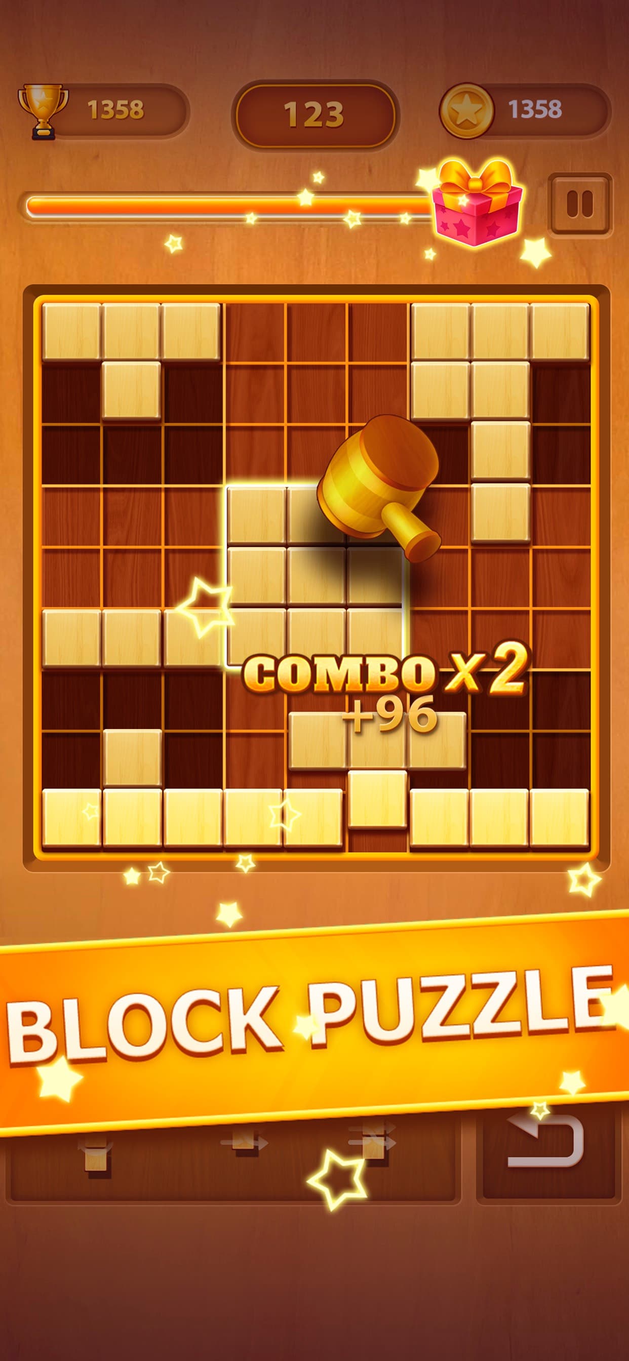 Wood Block Puzzle - Block Game screenshot 1 - screenshot