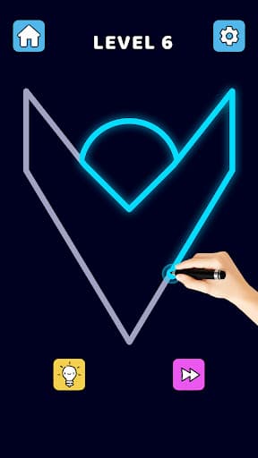 Single Line Puzzle Drawing screenshot 1 - screenshot