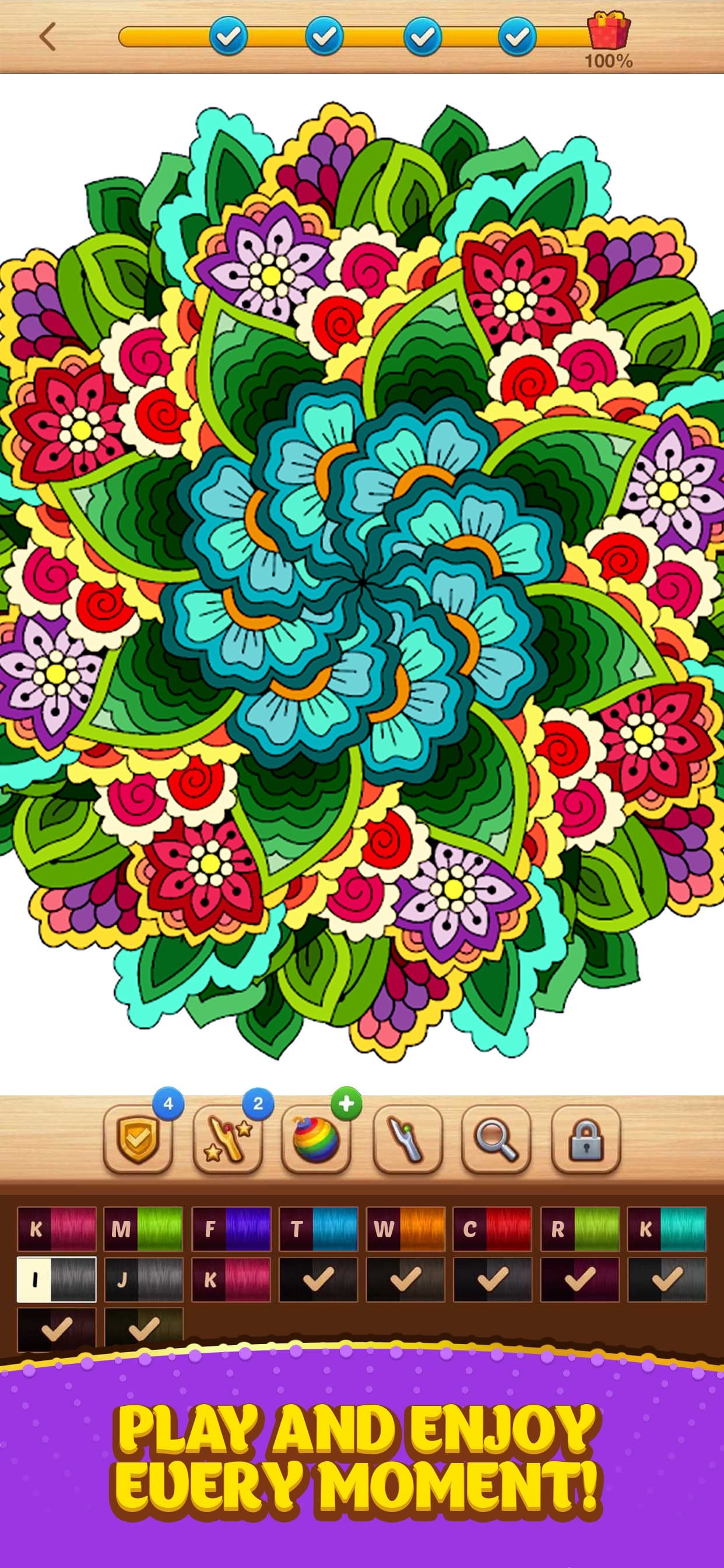 Cross Stitch Coloring Mandala screenshot 5 - screenshot